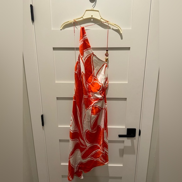 SIR the Label Ramona Asymmetrical Bias Dress - Mariposa Lily SZ 2 US 6 New - Picture 8 of 16